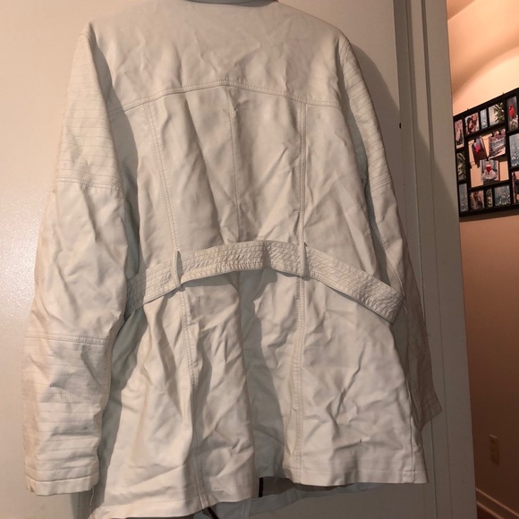 Black Rivet Faux Leather Coat - Picture 6 of 8